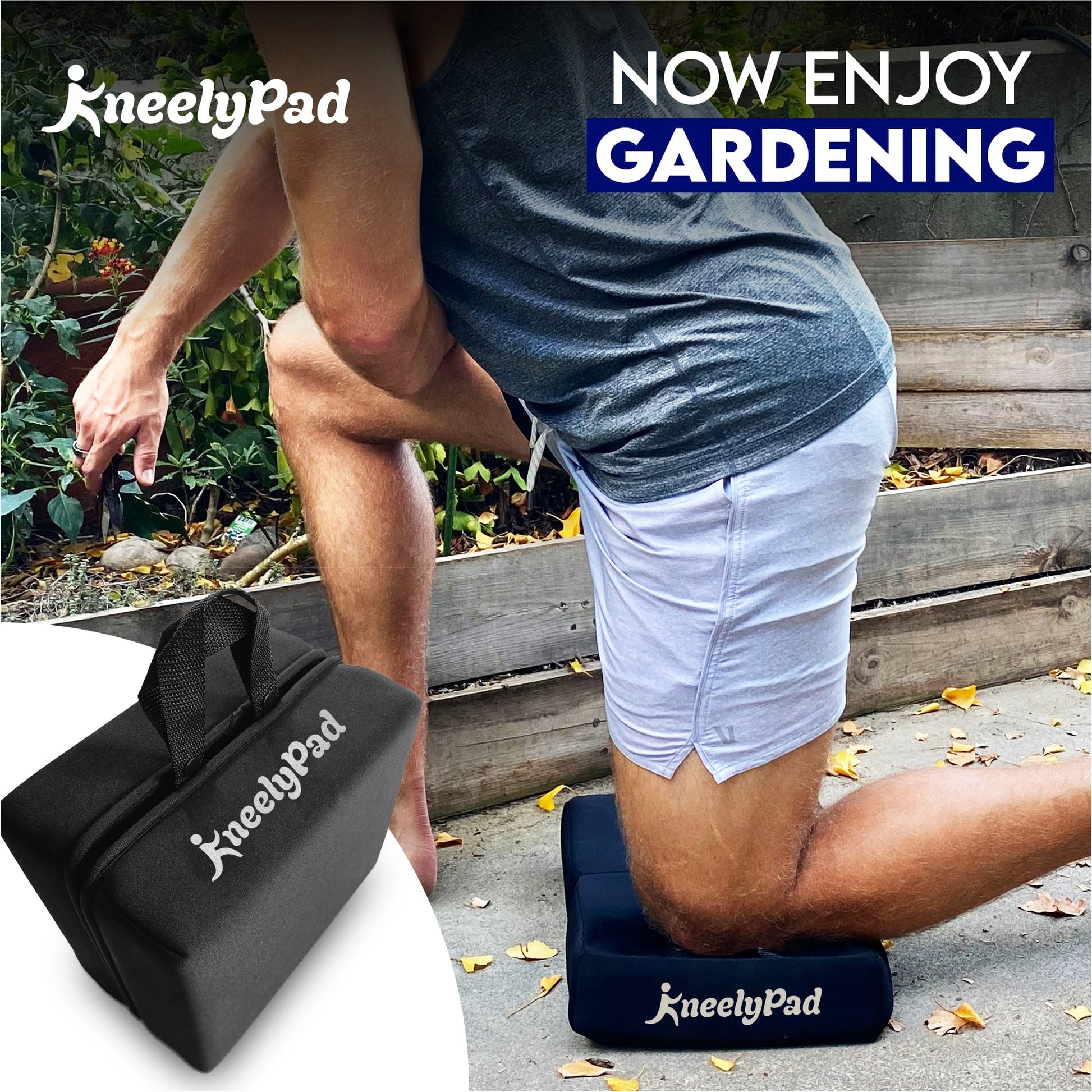 Memory foam kneeling pad for gardening, prayer, and yoga