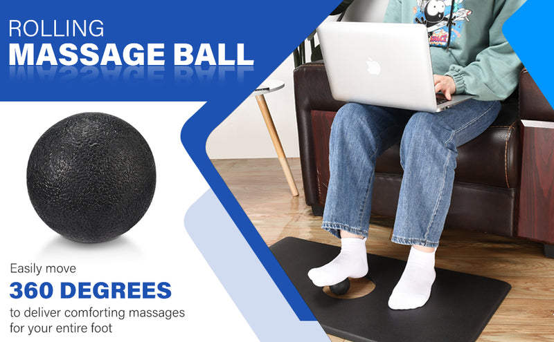 Costway Anti Fatigue Standing Desk Mat W/ Massage Roller Ball Foot