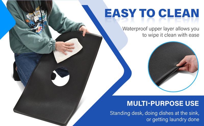 Standing Desk Mat Anti-Fatigue Mat Standing Mat for Standing Desk, Office,  Kitchen Mat Comfort Floor Mat to Relieve Foot, Knee, and Back Pain 