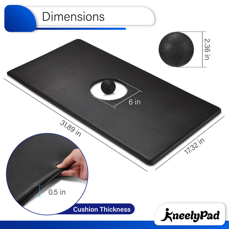 Standlypad Anti Fatigue Mat with Foot Massage Ball